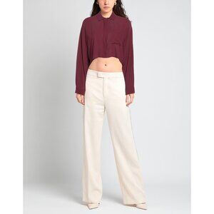 N°21 Silk Crepe Shirt Red Size 44 NWT